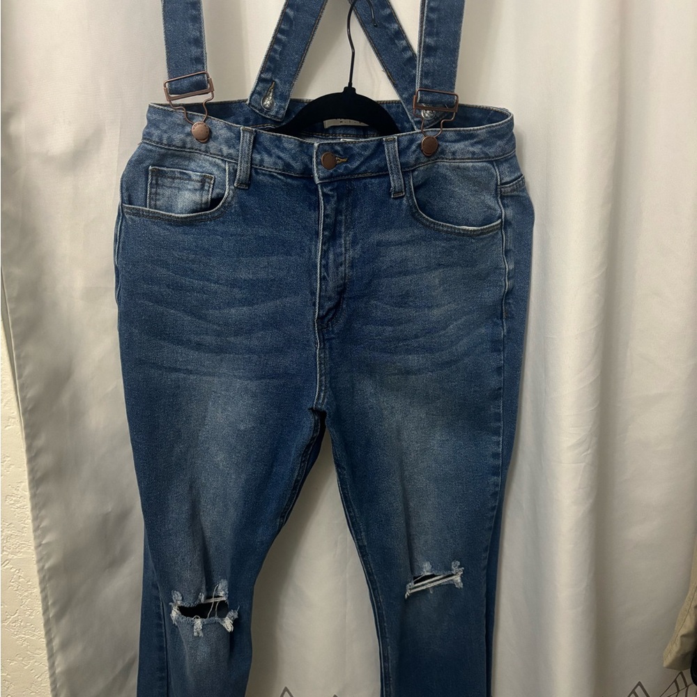 Vibrant Blue Women's Denim Overalls